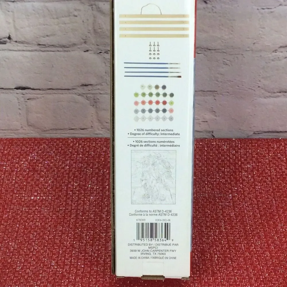 Artist's Loft Paint by Number Kit Christmas Poinsettia 16